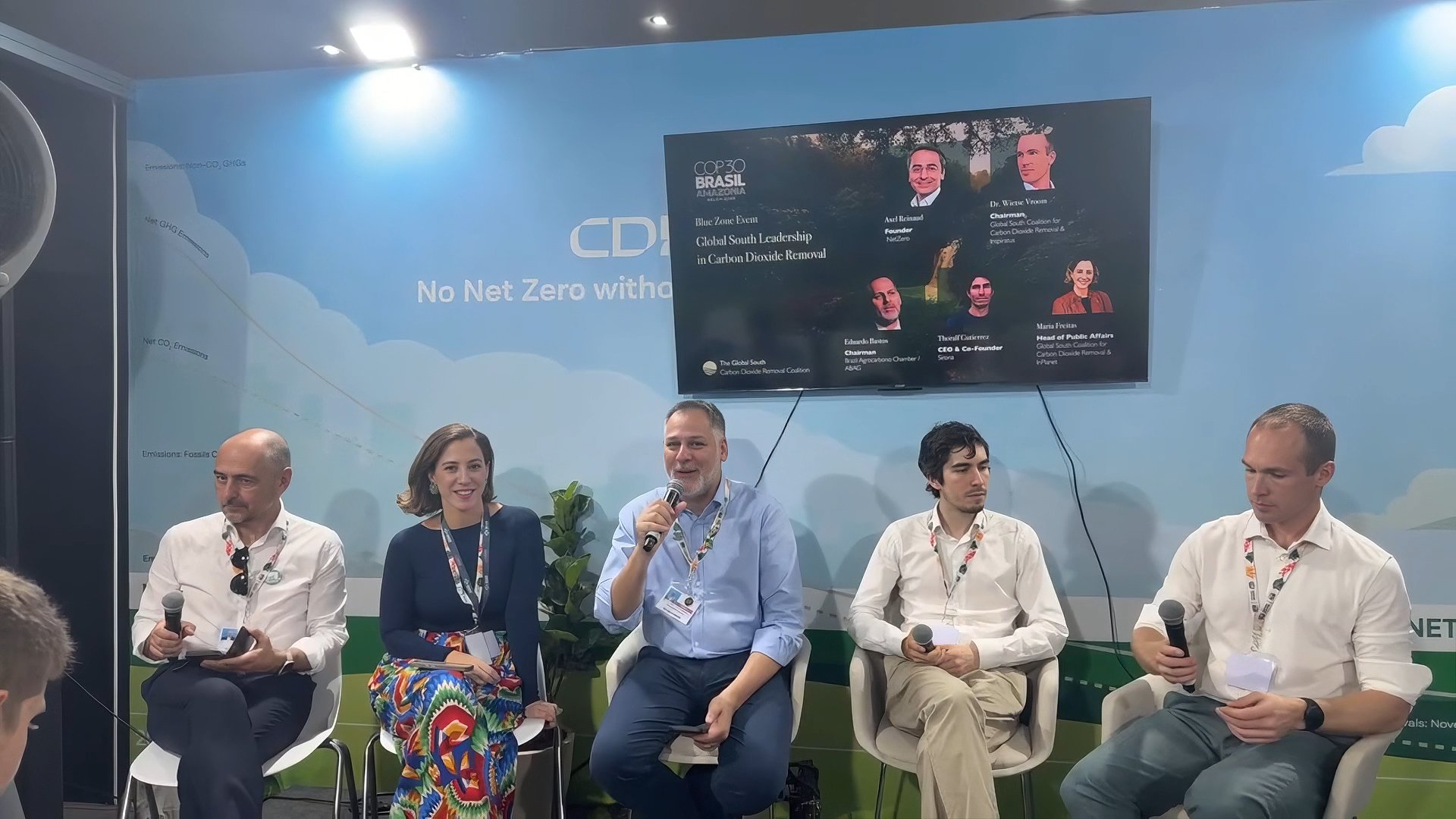 Blue Zone Event — Global South Leadership in Carbon Dioxide Removal
Featuring key voices from the Global South CDR Coalition, leading innovators in Enhanced Rock Weathering, agrocarbon markets, and carbon removal entrepreneurship. The session brought together founders, CEOs, chairpersons, and public-affairs leaders shaping the next generation of high-integrity CDR across tropical regions.